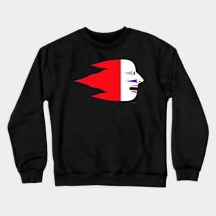 Flying Head - Red Crewneck Sweatshirt